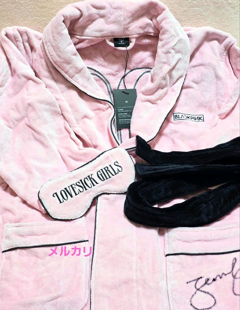 BLACKPINK バスローブ セット ルームウェア タグ付