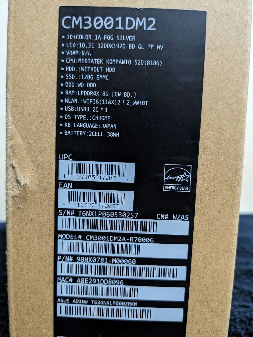 ASUS Chromebook Detachable CM30 タブレット