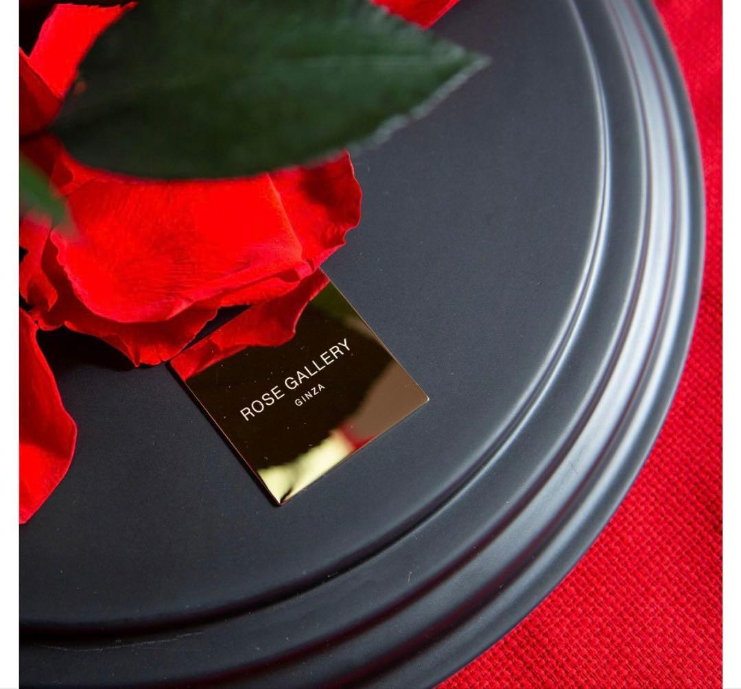 プリザーブドフラワー　ベルローズ・ダイヤモンドエディション 1輪 ブライトレッド