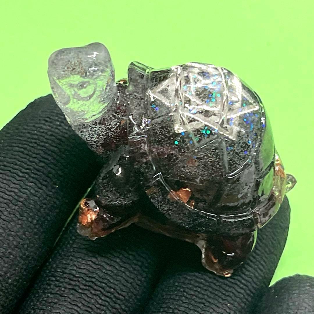 亀さんオルゴナイト【ガーネット】