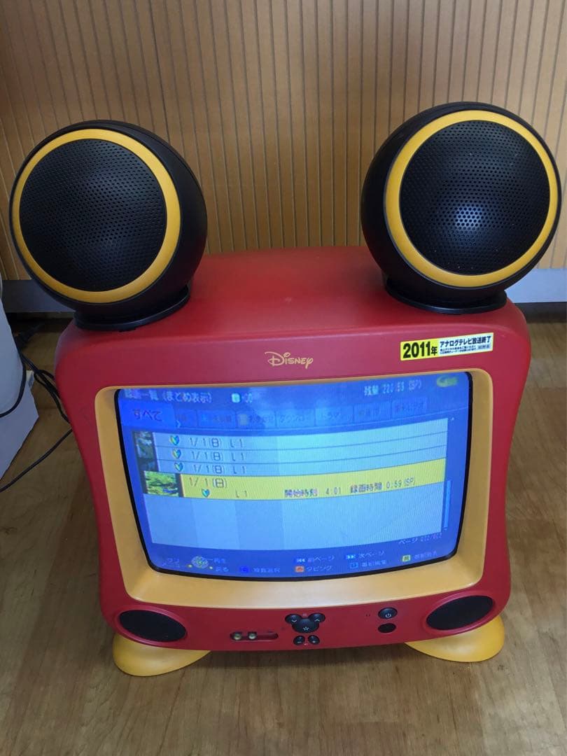 Disneyブラウン管テレビ(ミッキーマウス)