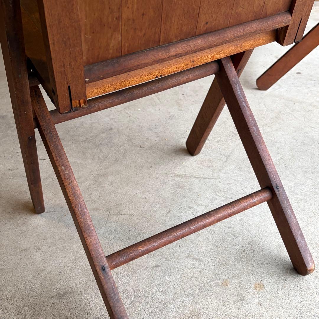 希少 US ビンテージ フォールディングチェア 2脚セット 折り畳み イス