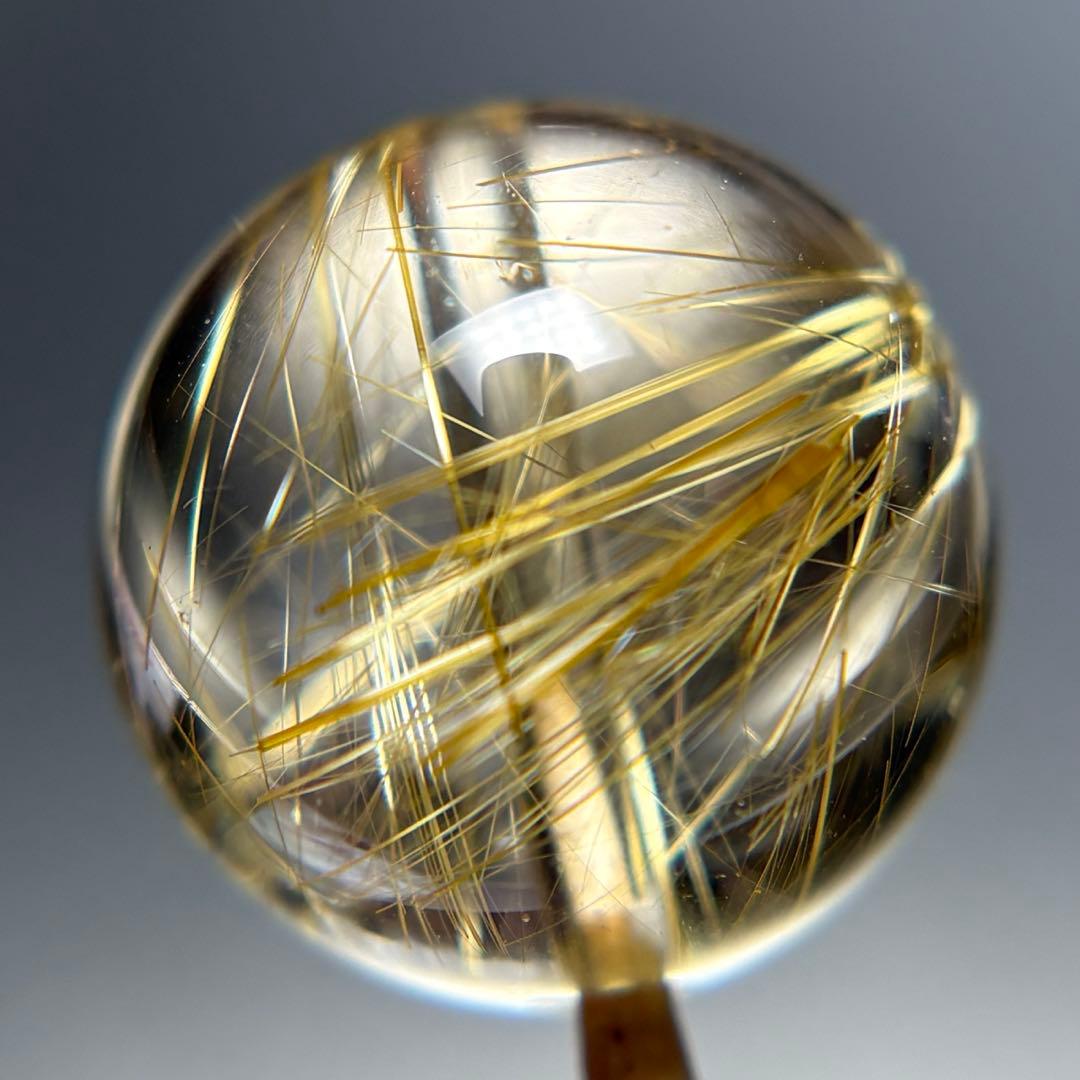 極上 ゴールドルチルクォーツ Ｋ898