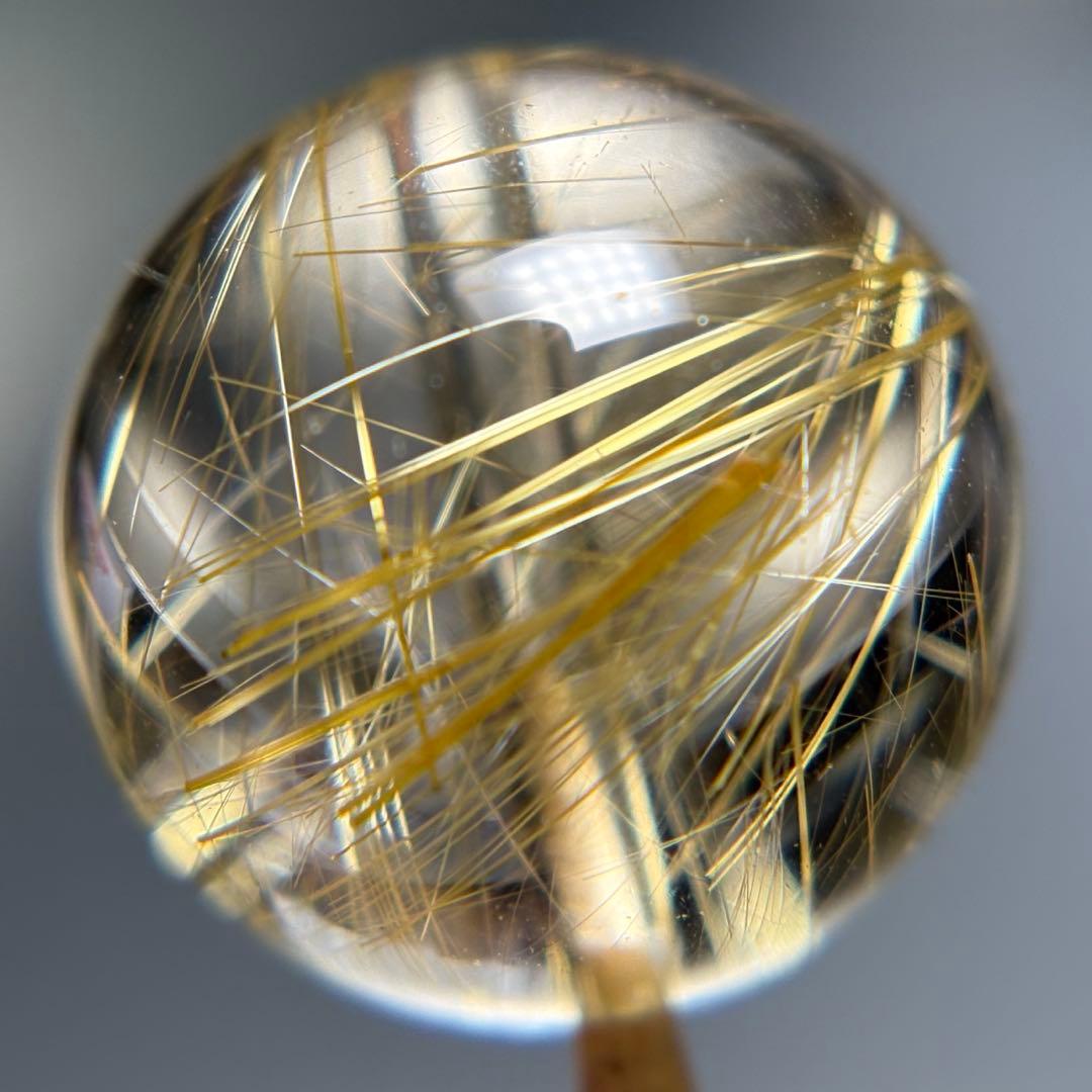 極上 ゴールドルチルクォーツ Ｋ898