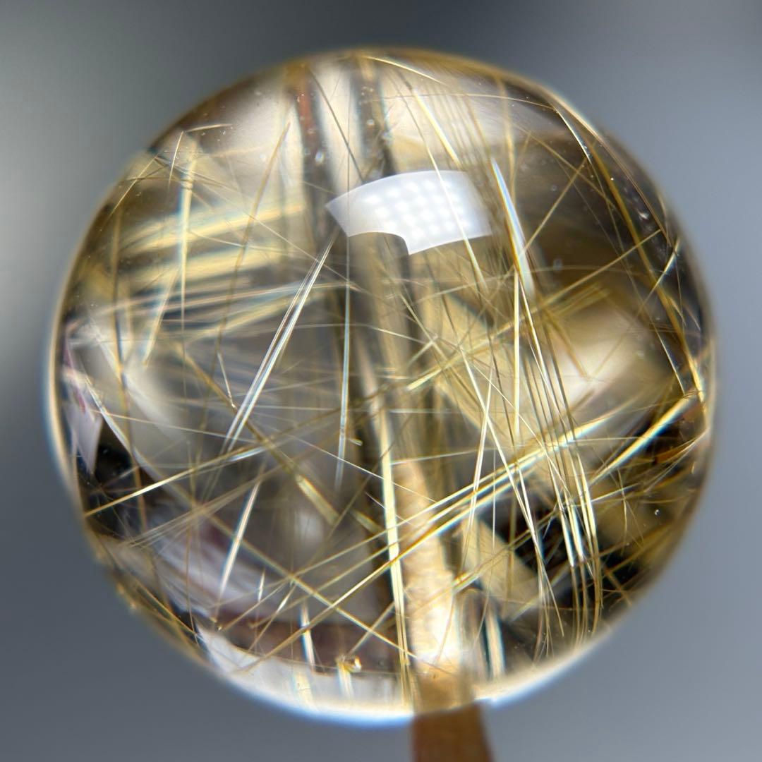 極上 ゴールドルチルクォーツ Ｋ898