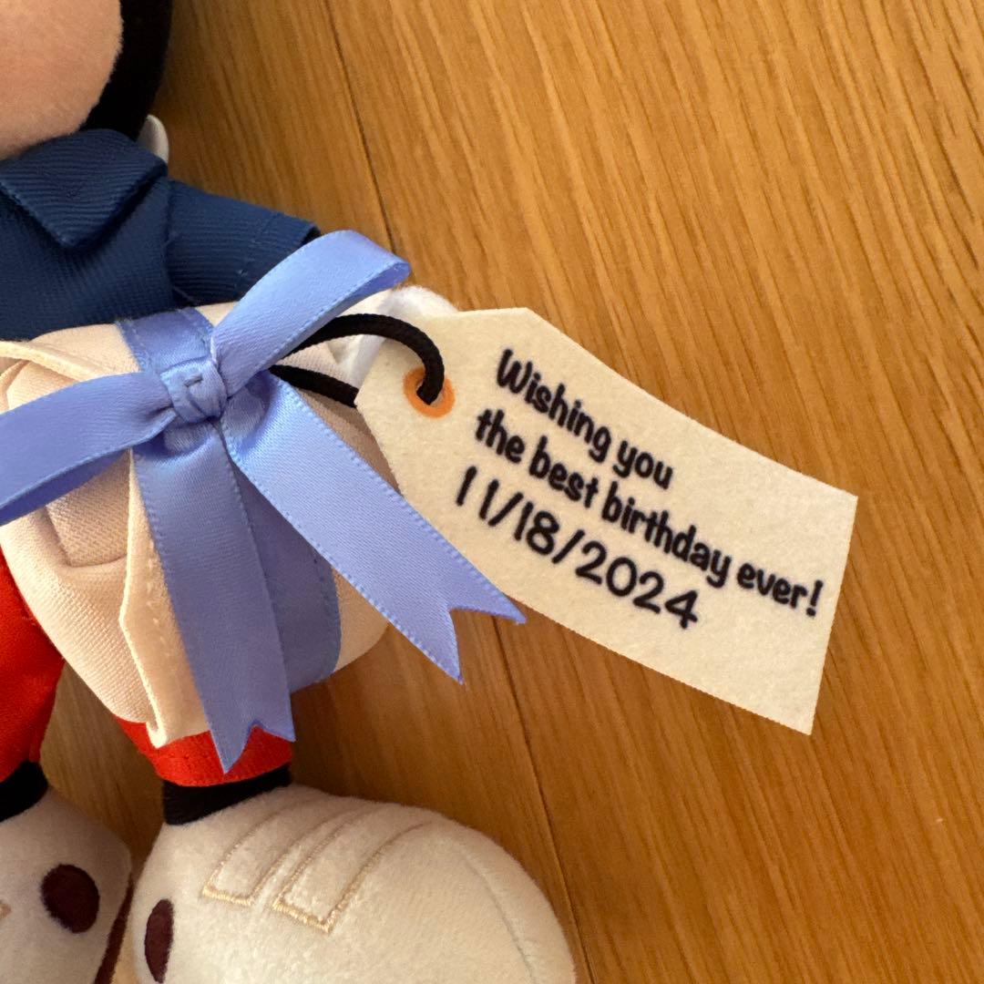 ミッキー・ミニー 誕生日ぬいぐるみバッジセット2024