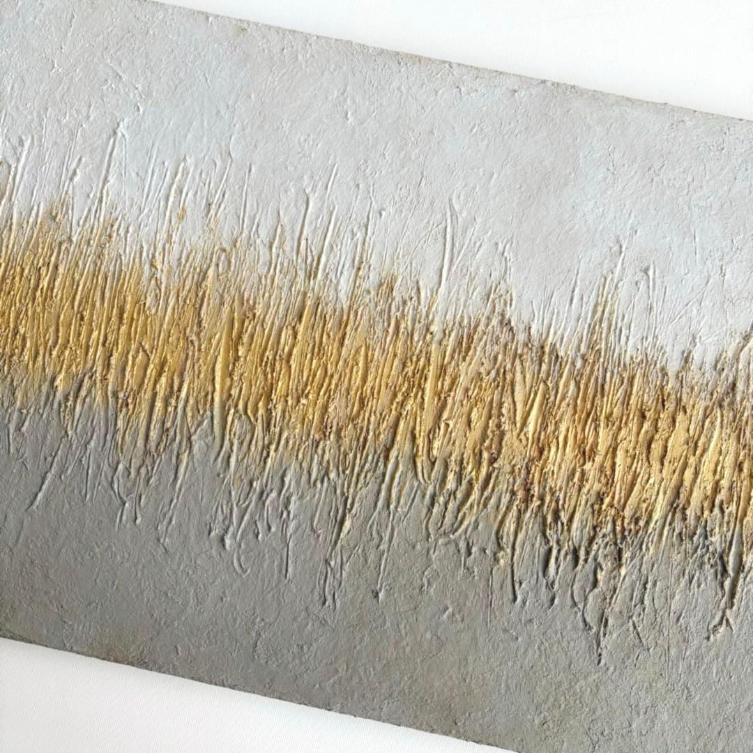 テクスチャーアート・アブストラクト＊アクリル画抽象画現代アートゴールド絵画原画
