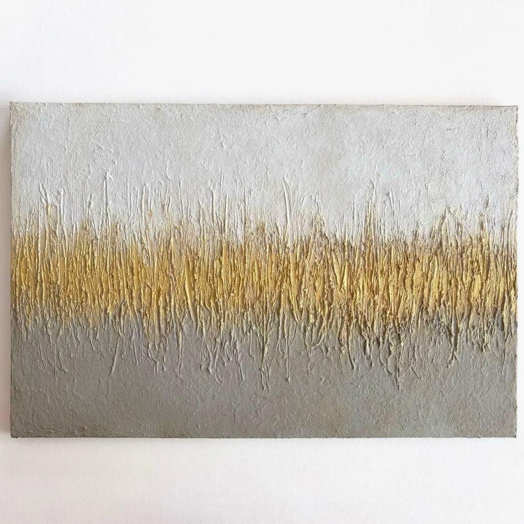 テクスチャーアート・アブストラクト＊アクリル画抽象画現代アートゴールド絵画原画