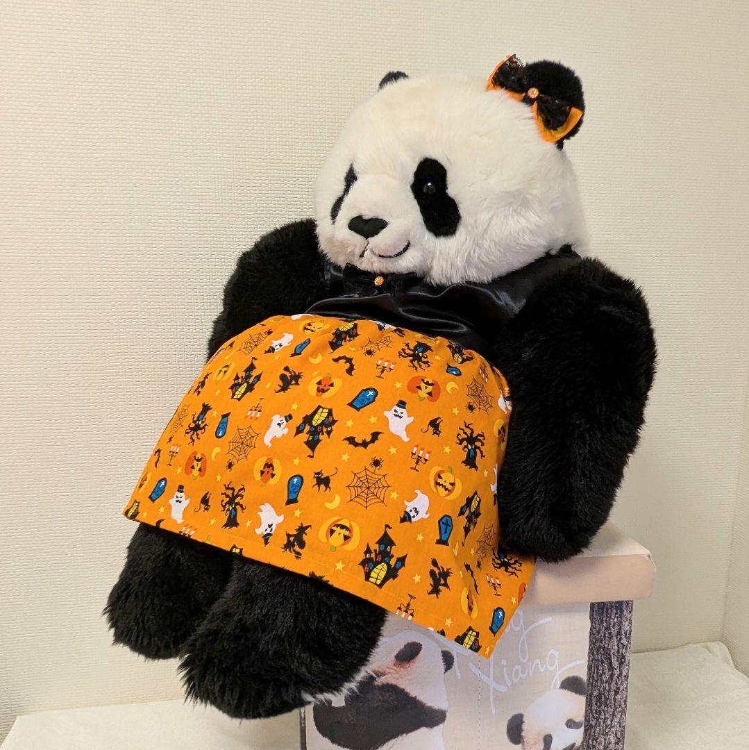 抱っこシャンハロウィンコスチューム♡サテン＆ハロウィン柄ワンピース Orange