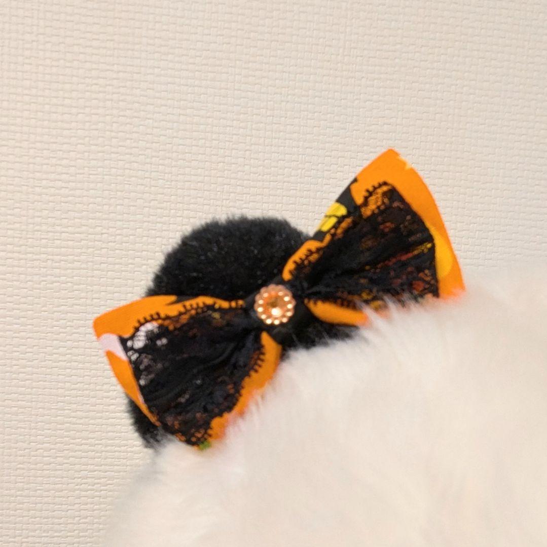 抱っこシャンハロウィンコスチューム♡サテン＆ハロウィン柄ワンピース Orange