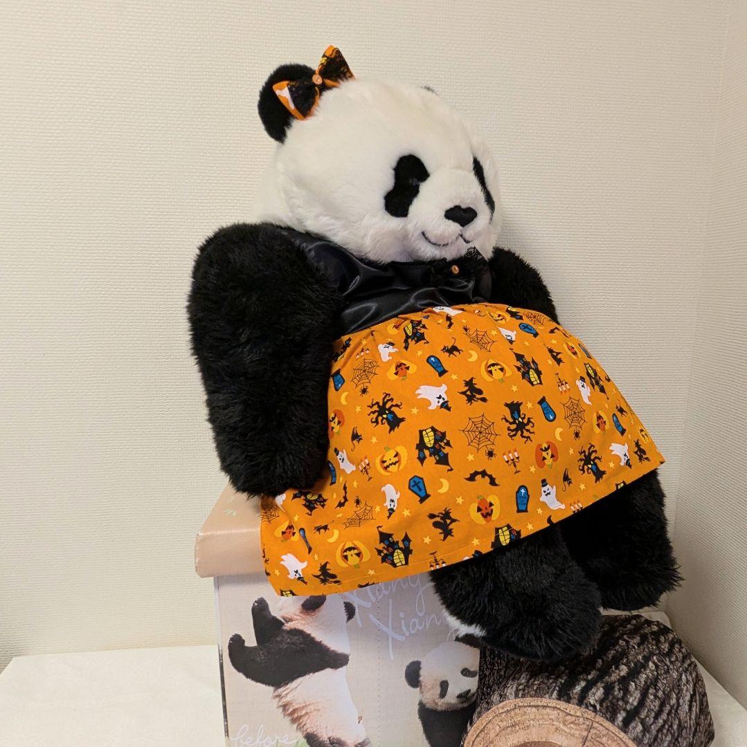 抱っこシャンハロウィンコスチューム♡サテン＆ハロウィン柄ワンピース Orange