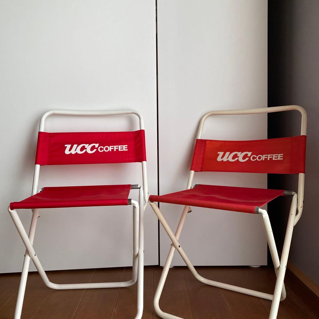 UCC COFFEE アウトドア チェア イス 椅子 キャンプ レトロ 昭和