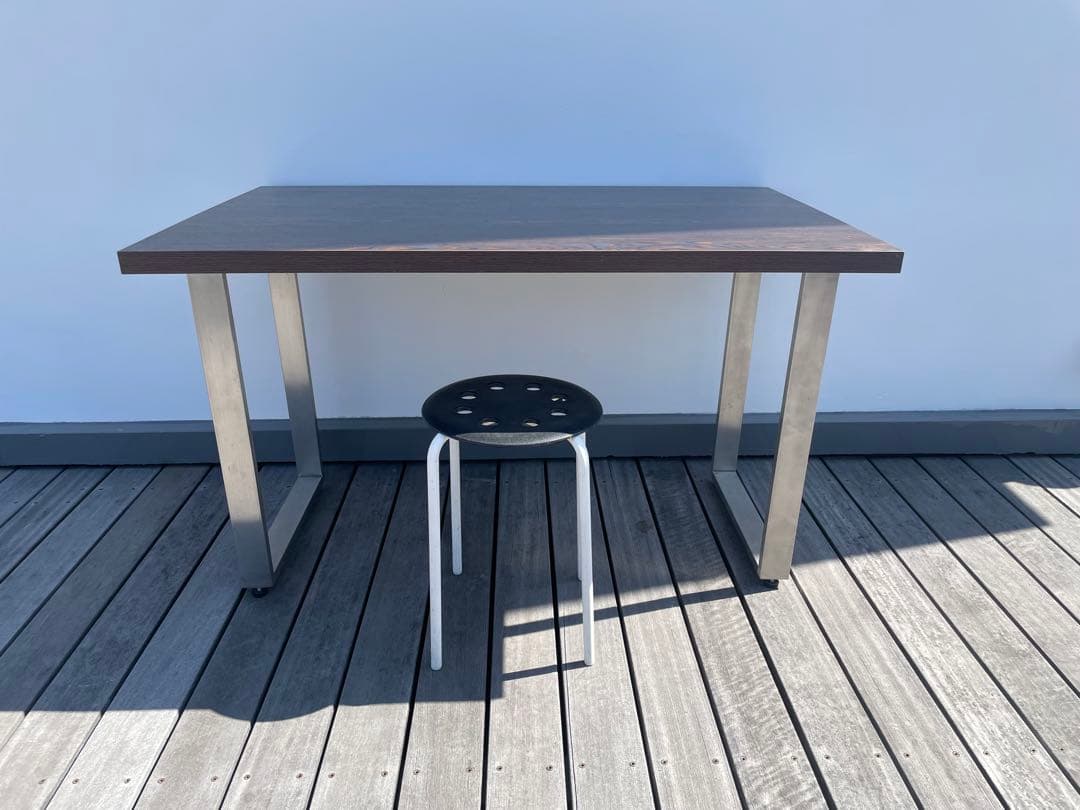 ダークブラウン長方形テーブル