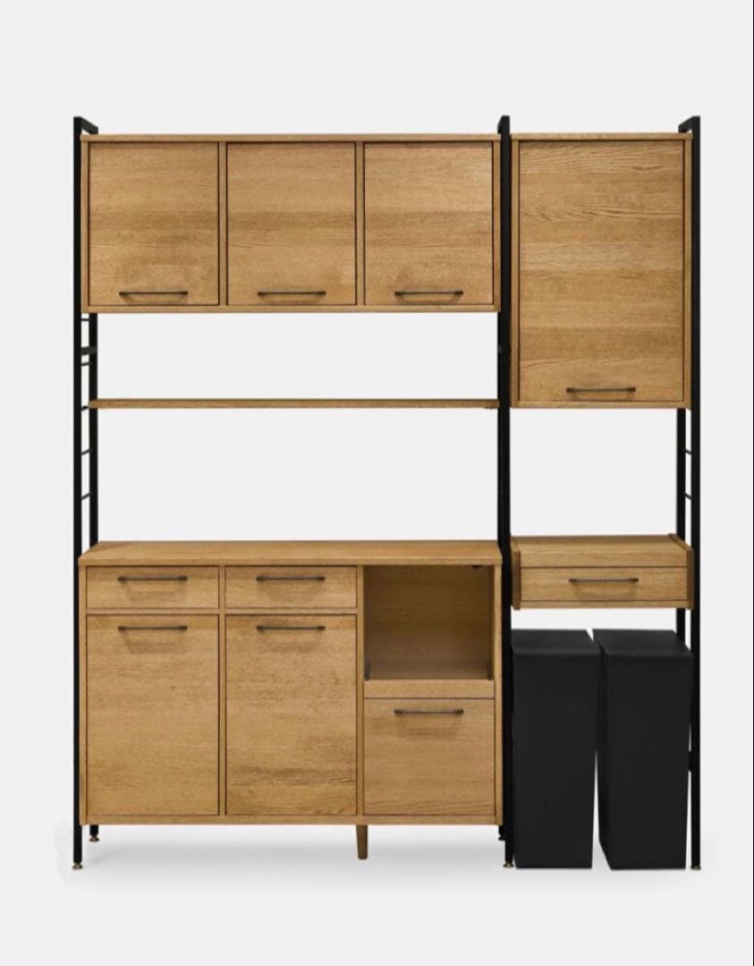 モモナチュラル食器棚・キッチンカウンター