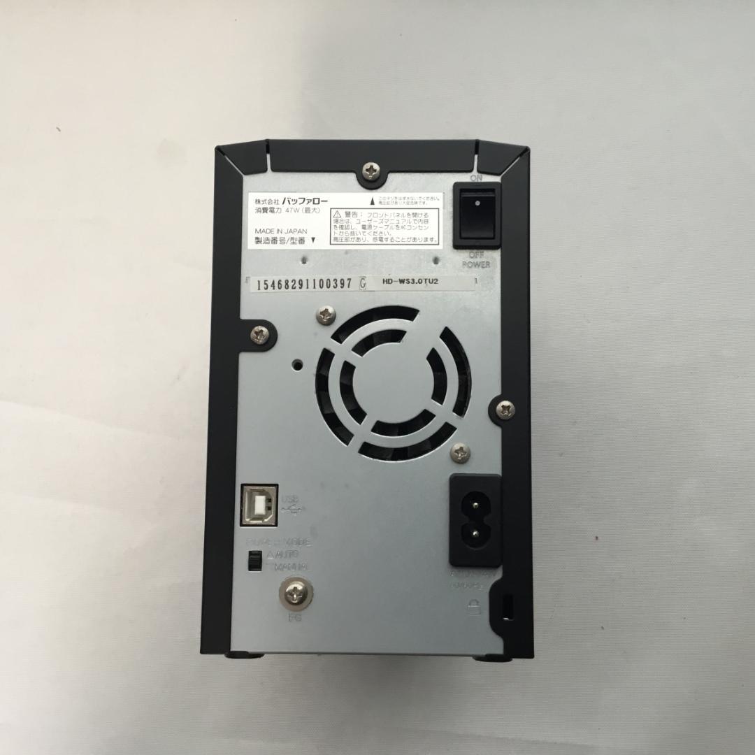 【箱・付属品完備】BUFFALO 外付けHDD 3TB HD-WS3.0TU2