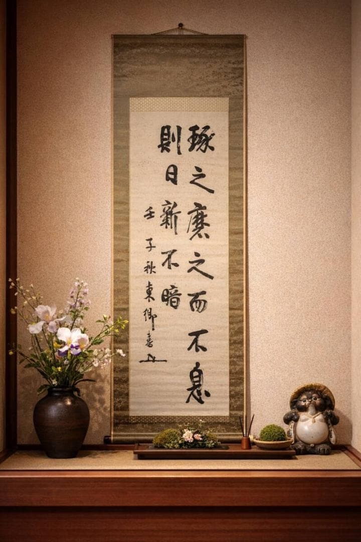 【真作】掛軸　東郷平八郎　書　元帥海軍大将　合箱入　V178