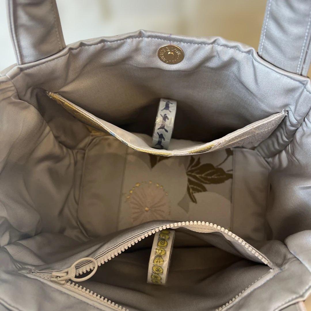 【正絹　チューリップバッグS】高級　人形師辻村ジュサブロー　上代49万の帯ラスト