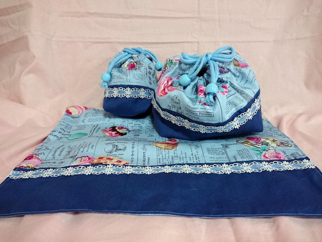 ハンドメイド　通園バッグ／通学バッグ／レッスンバッグ　セット