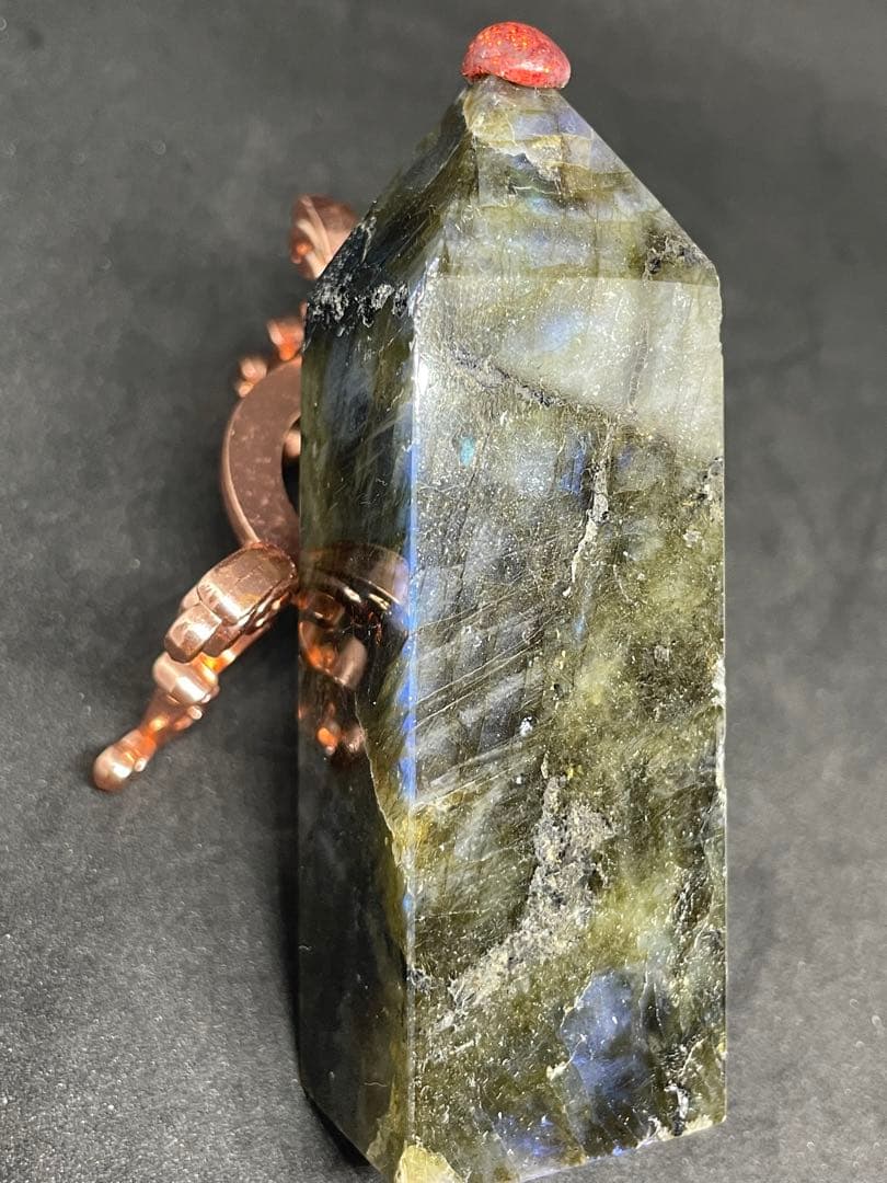 画像追加　極上シラー  プリズム　ラブラドライト タワー ポイント ブルーシラー