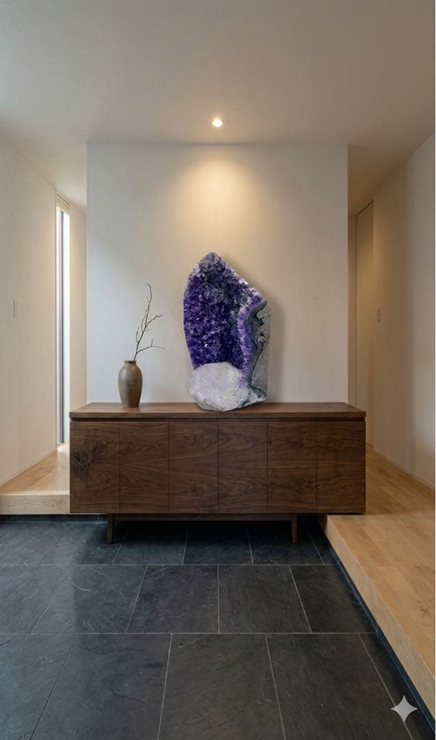 【極大・希少】アメジスト 原石 3.1kg カルサイト共生 クラスター 浄化