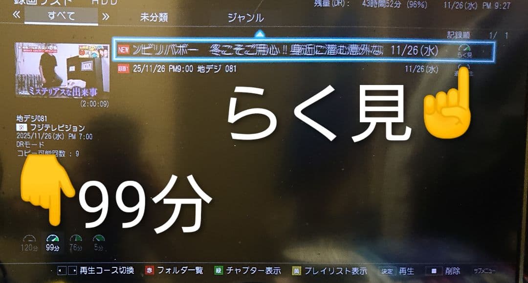 500GB/東芝/DBR-W507/CMスキップ再生/外付HDD/REGZA