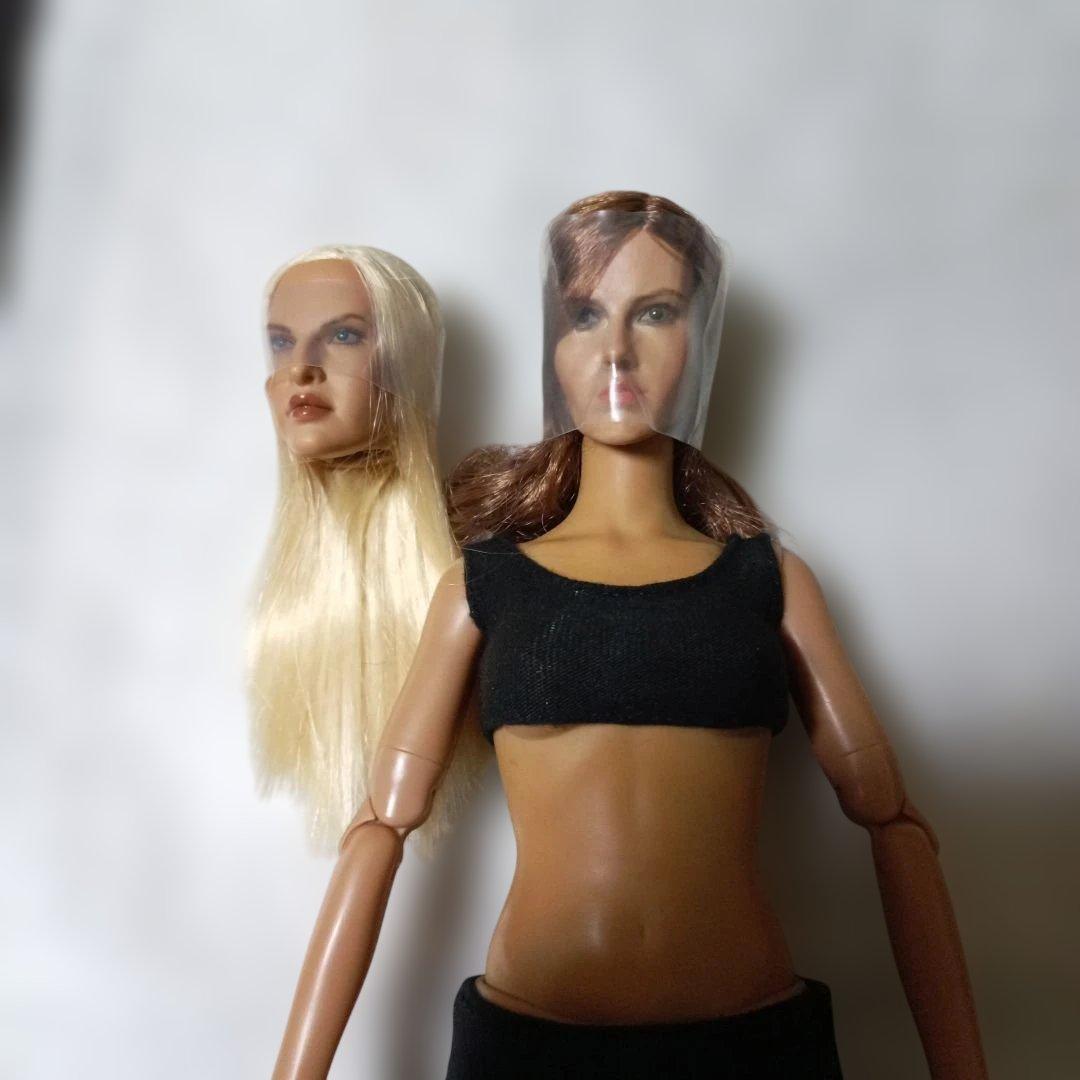 1/6 ホットトイズトゥルータイプ コーカシアン女性素体 交換ヘッド レオタード