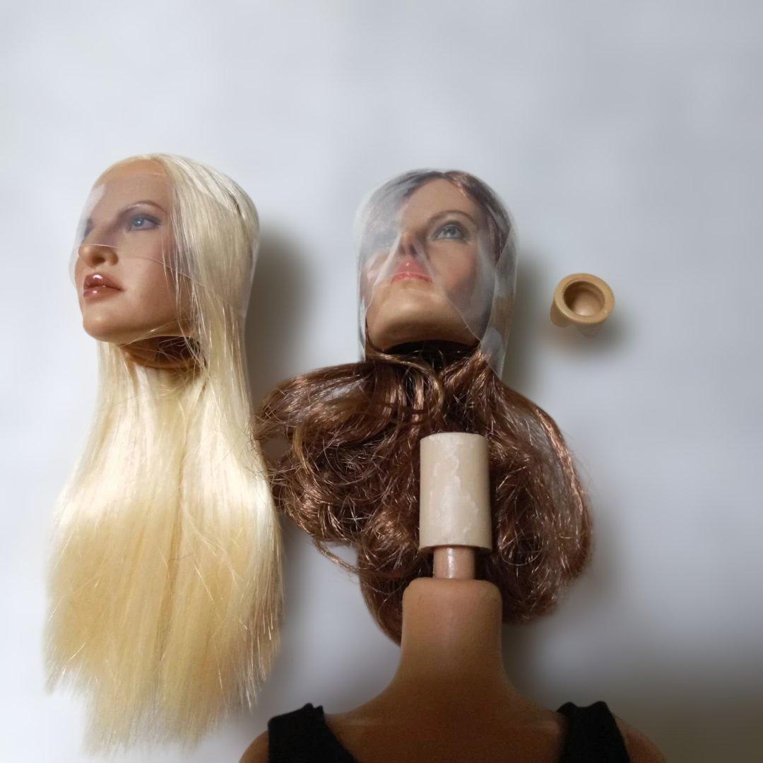 1/6 ホットトイズトゥルータイプ コーカシアン女性素体 交換ヘッド レオタード
