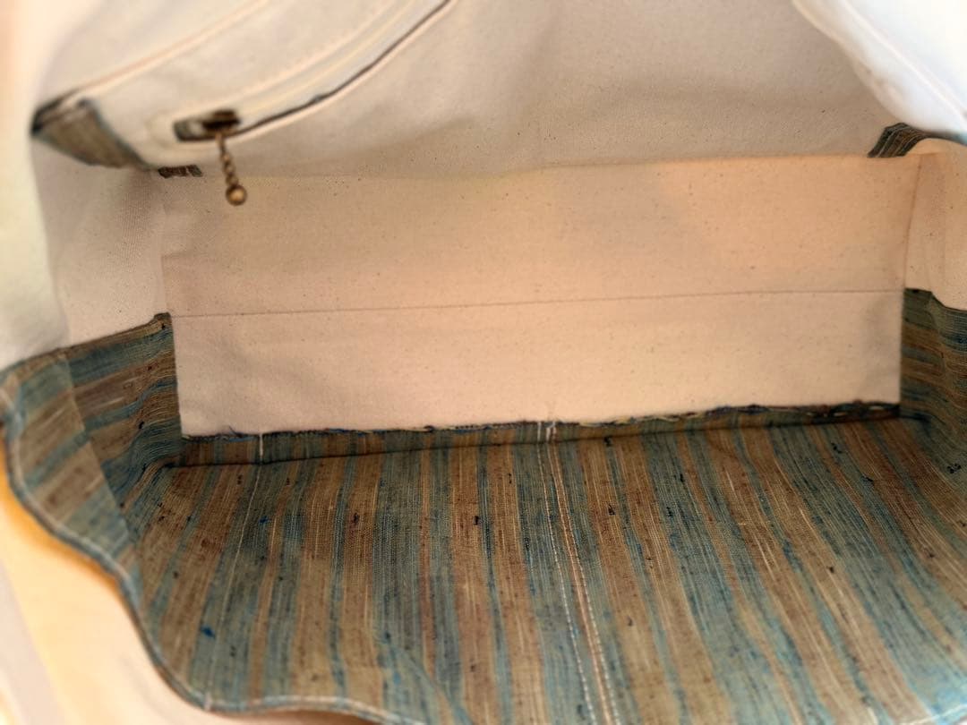 帯リメイクバック　爽やか緑のバック