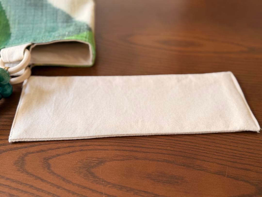 帯リメイクバック　爽やか緑のバック