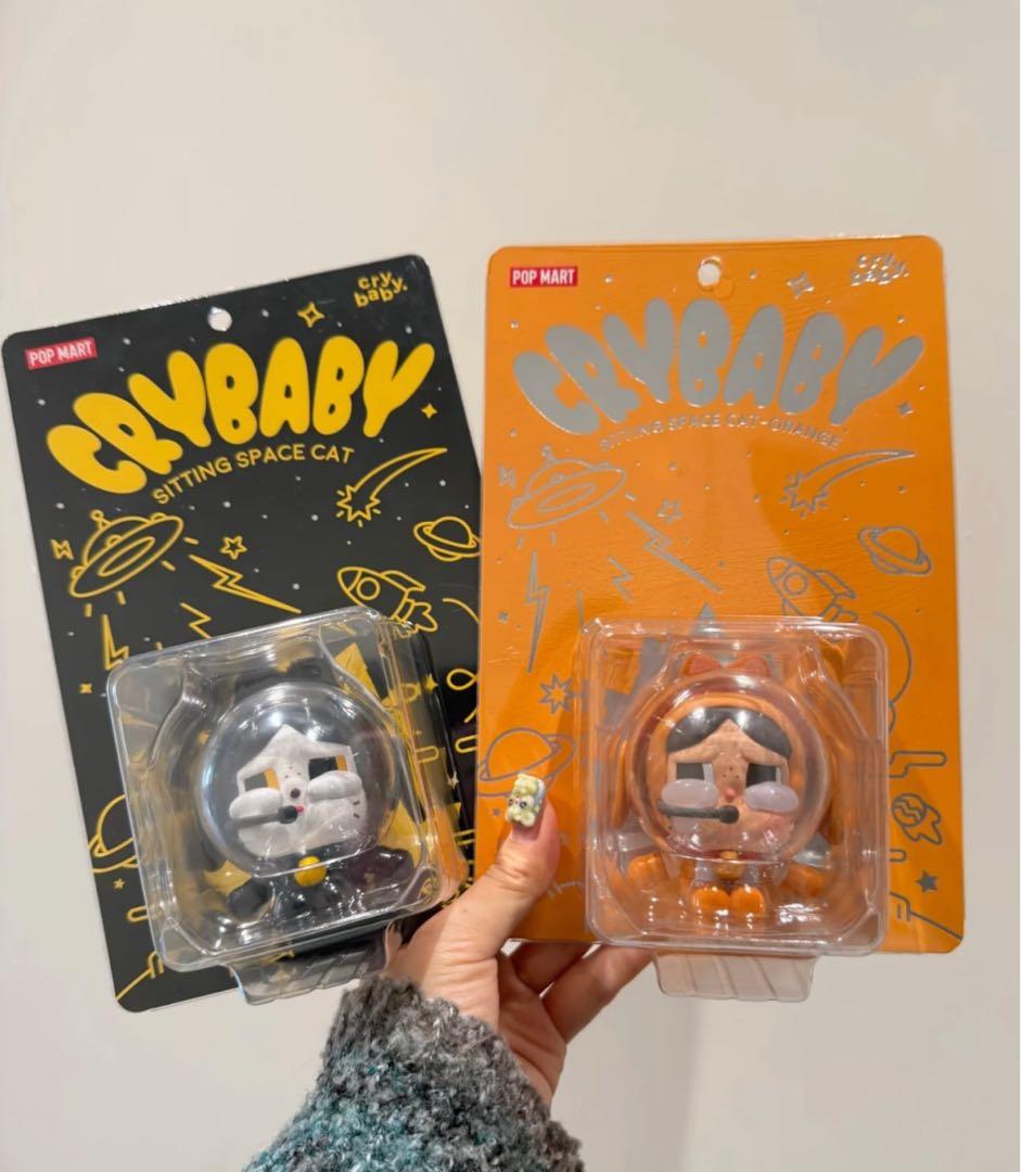 その他 POP MART CRYBABY space cat orange