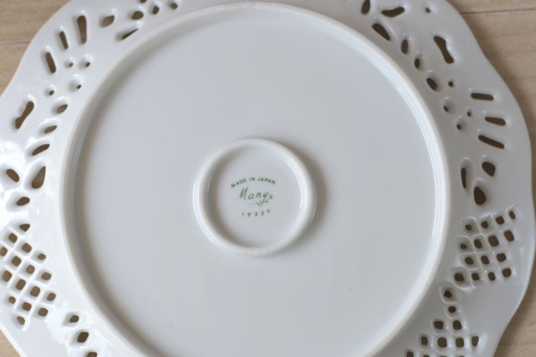 マニーローズ バロックアナイス　プレートL 絵皿　陶器 日本製　新品