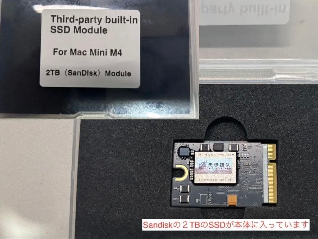 Mac mini M4 メモリ24GB | SSD2TB（増設） | 10GbE