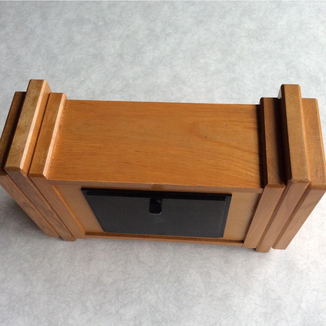 <値下げ> SEIKO QUARTZ木枠 置時計