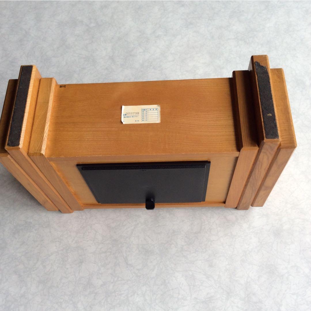 <値下げ> SEIKO QUARTZ木枠 置時計