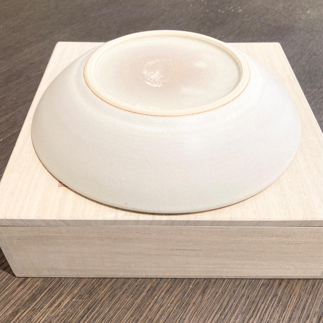 【新品未使用品】霞三島 皿 七代目　浅見五郎助作　木箱付き