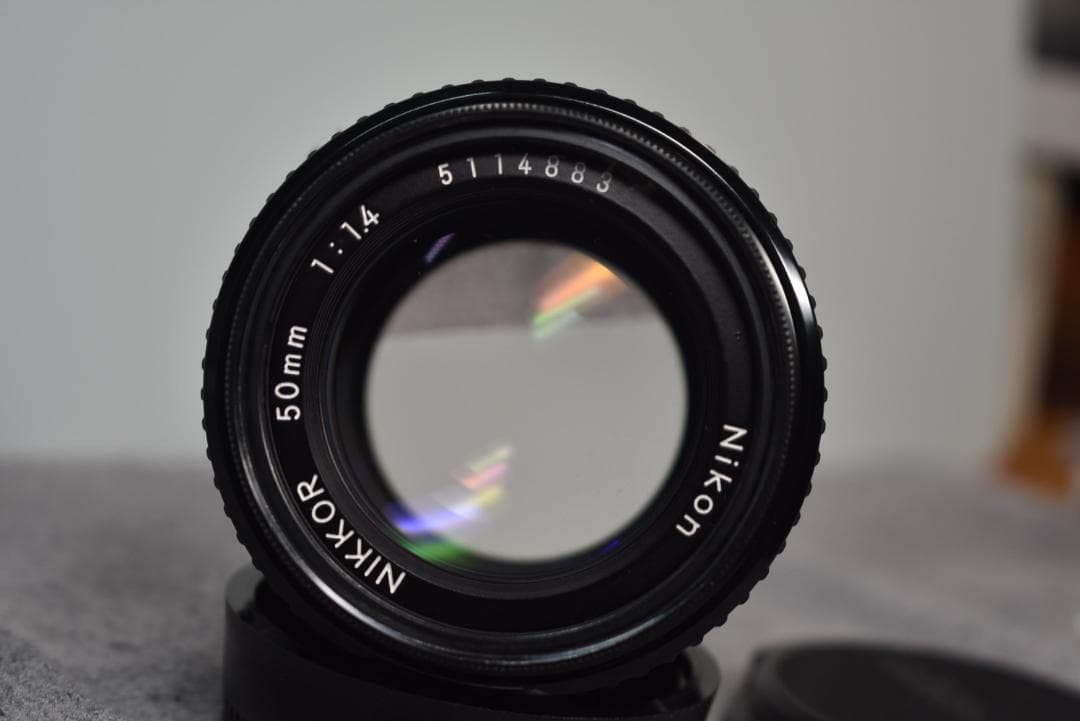 【極上】Nikkor Ai-s 50mm f/1.4 単焦点レンズ フィルター付