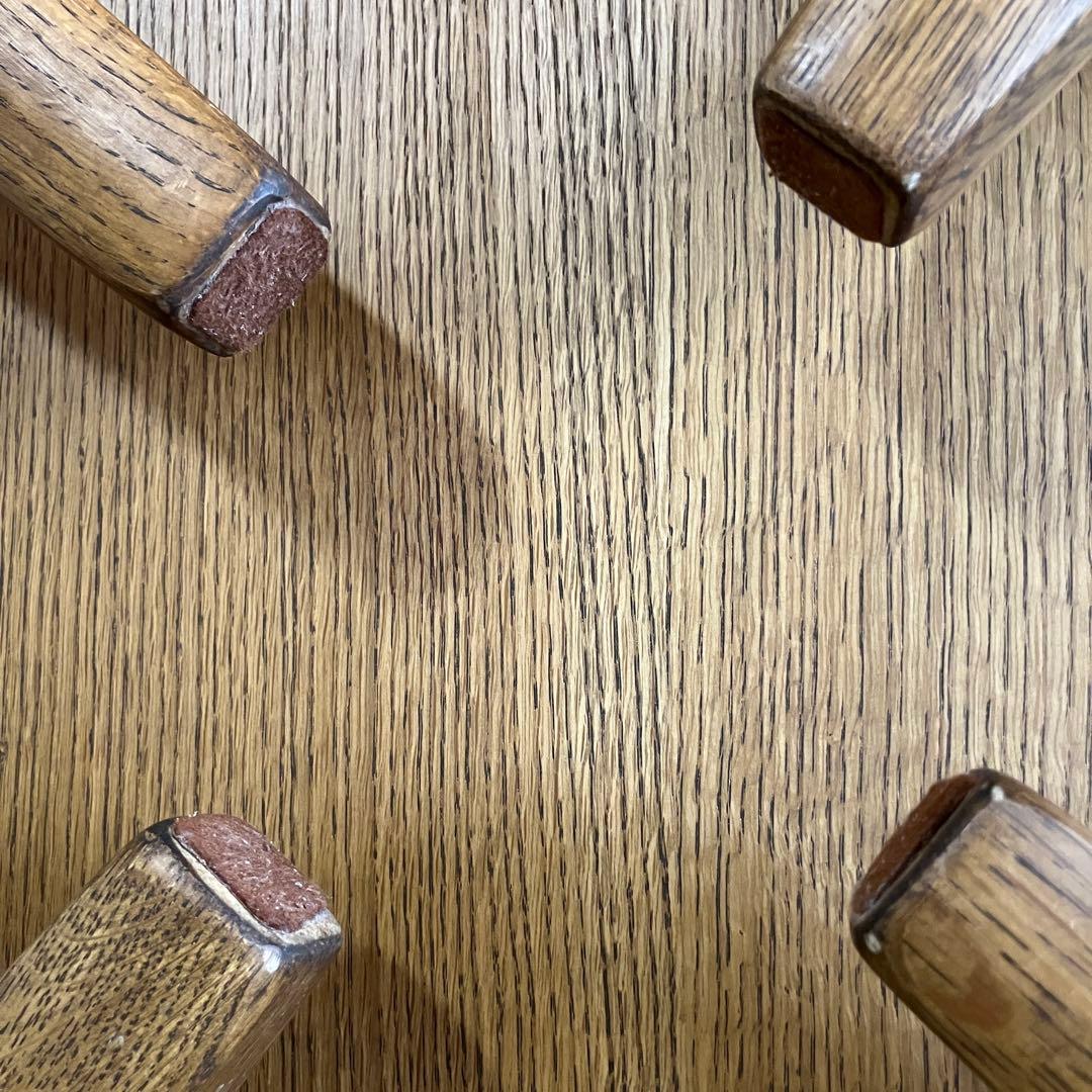 ちゃぶ台　折りたたみ　直径100cm ナラ無垢