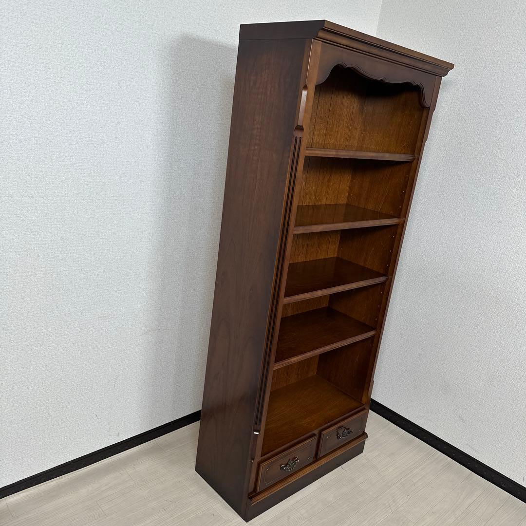 カリモク コロニアル 本棚 書棚 ブックシェルフ オープンシェルフ i1-2※