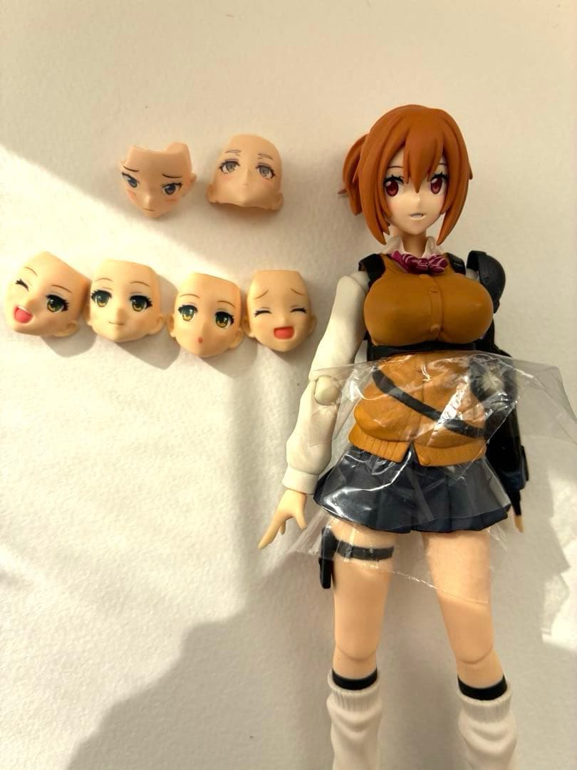 純正じゃないフェイスパーツ付き　figma エグゾアーム・ジョシコウセイ（武器無