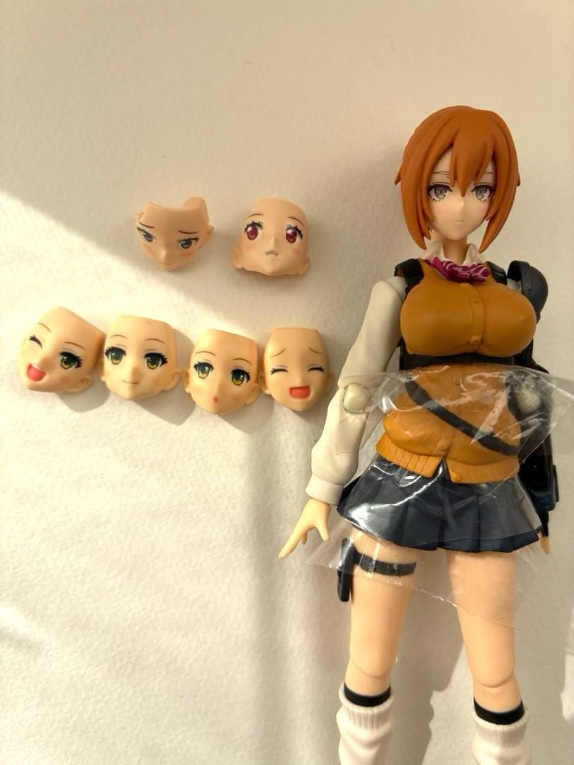 純正じゃないフェイスパーツ付き　figma エグゾアーム・ジョシコウセイ（武器無