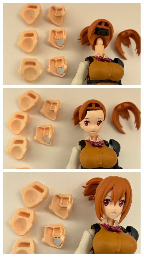 純正じゃないフェイスパーツ付き　figma エグゾアーム・ジョシコウセイ（武器無