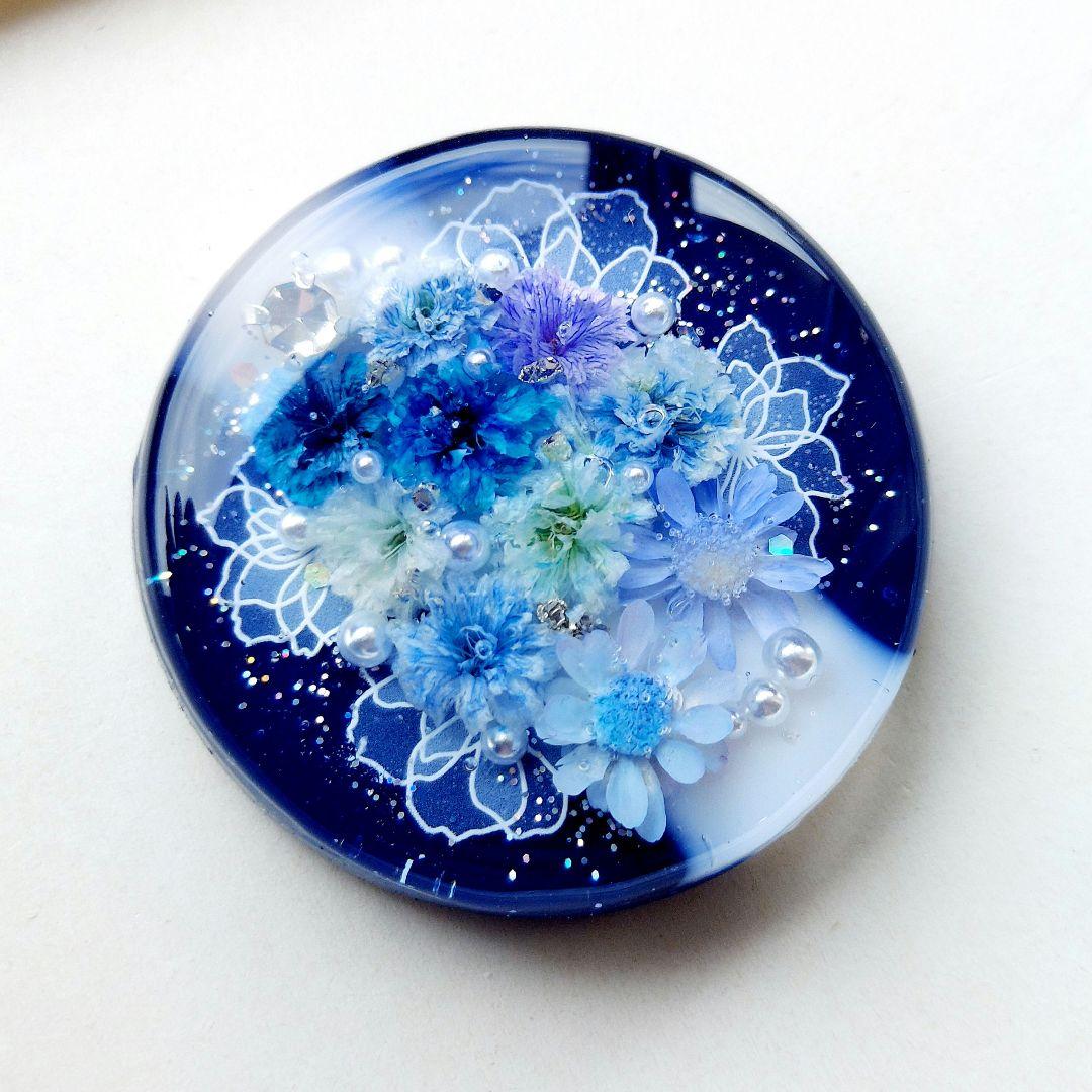 【1024】レジン　ヘアゴム　ポニーフック　ブロ―チ　ハンドメイド