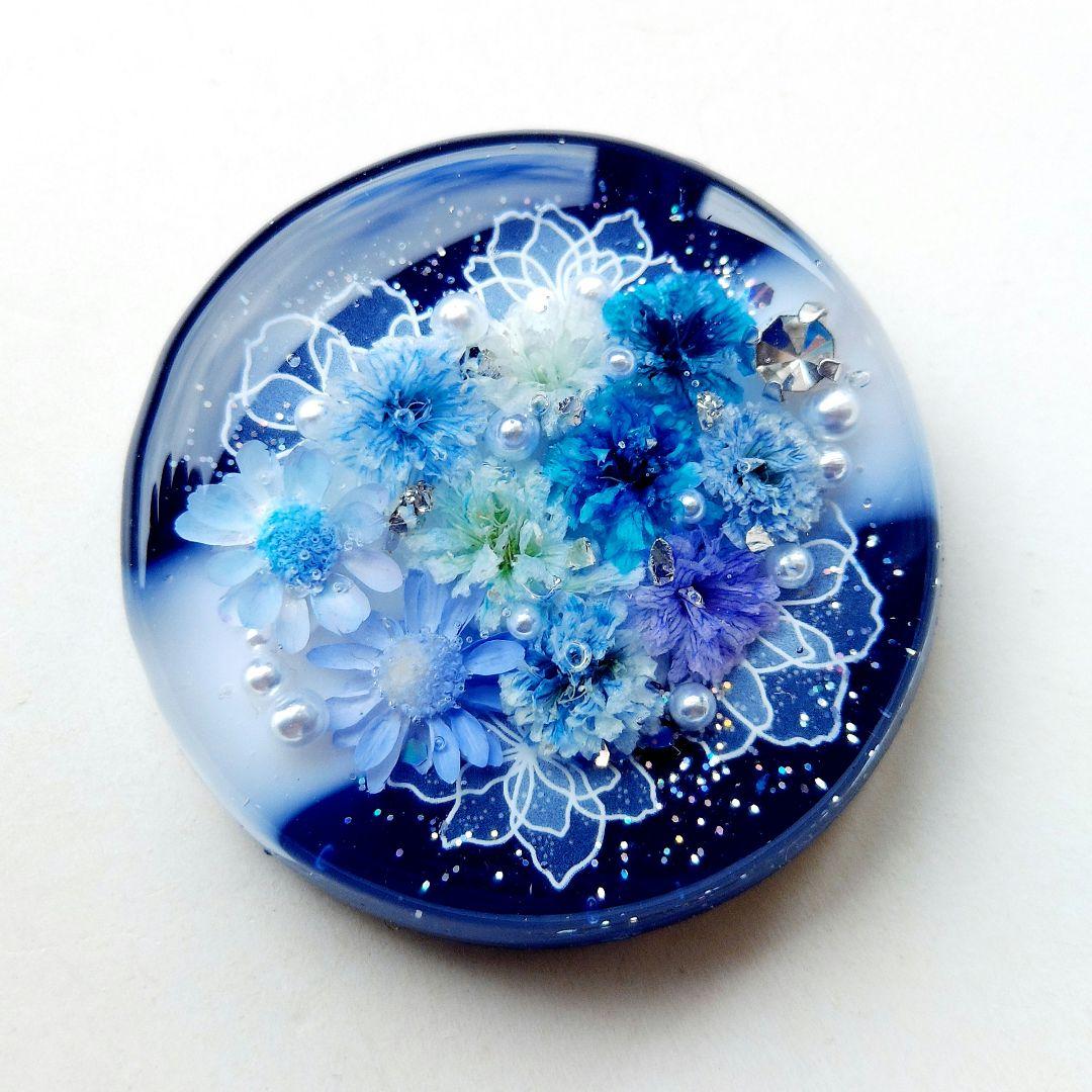 【1024】レジン　ヘアゴム　ポニーフック　ブロ―チ　ハンドメイド