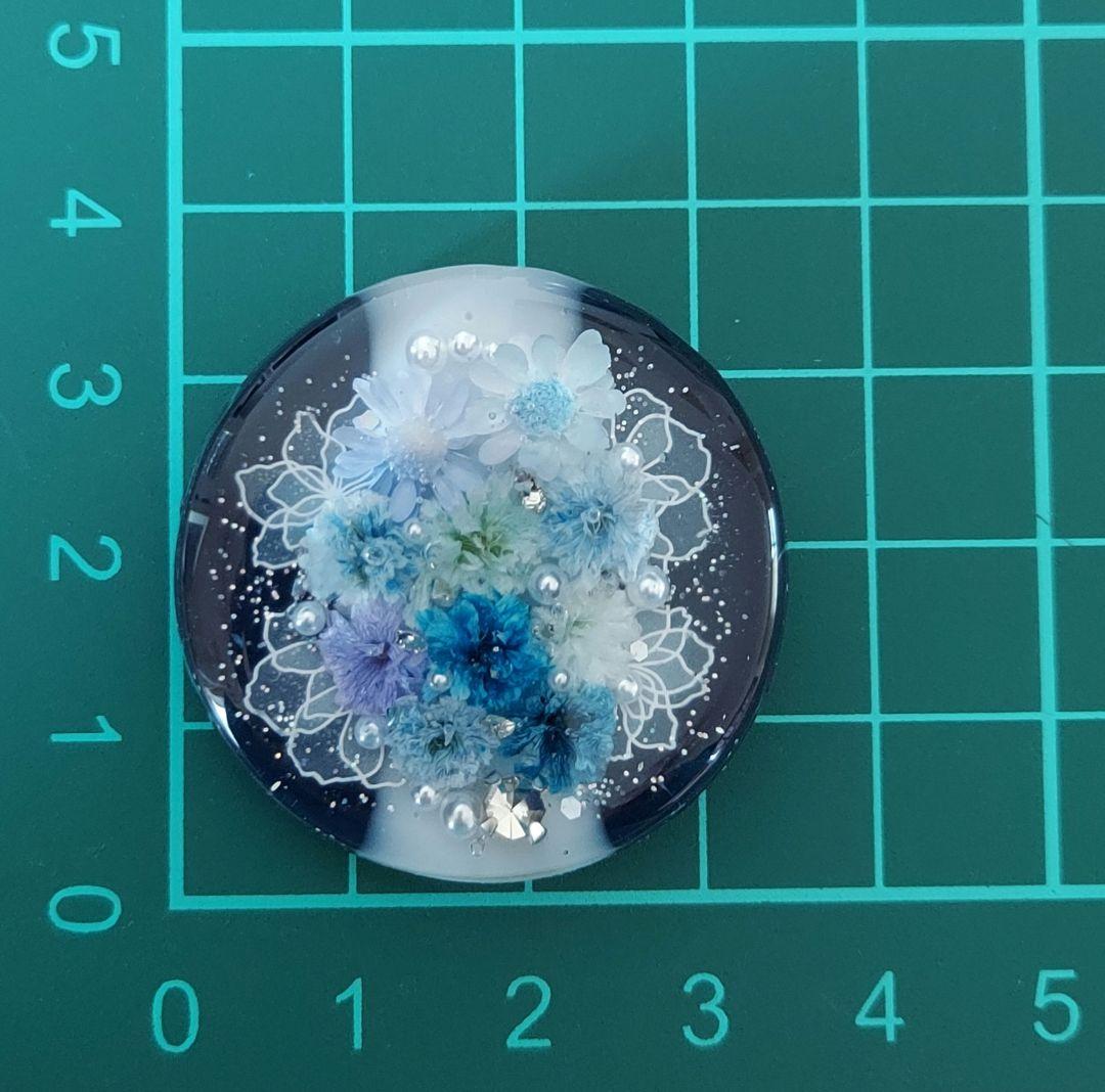 【1024】レジン　ヘアゴム　ポニーフック　ブロ―チ　ハンドメイド