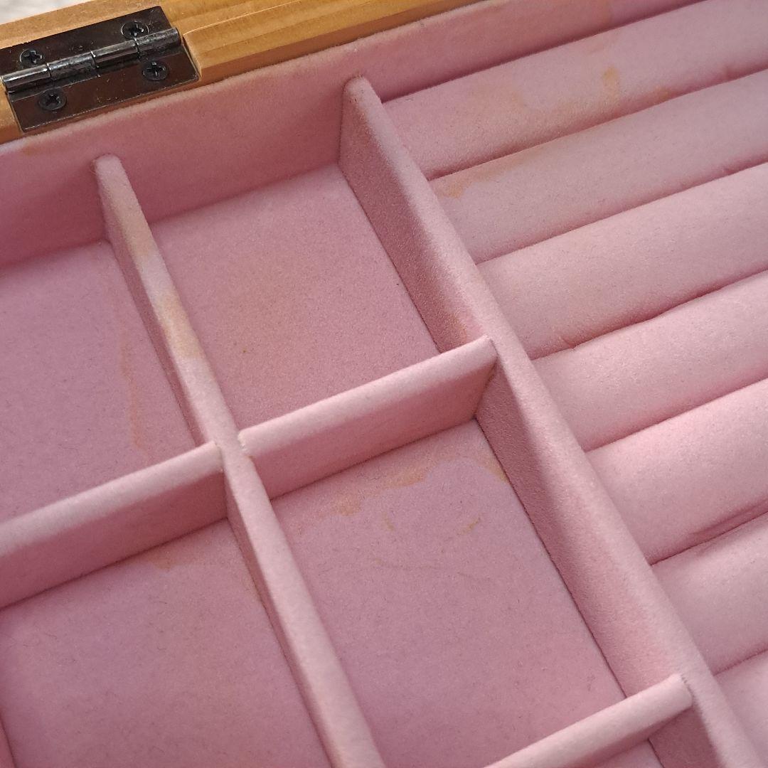 希少　ハローキティ　木製　3段　ジュエリーBOX　収納ケース　アクセサリーケース