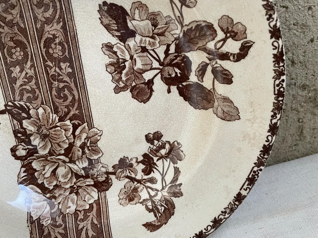 エミールブルジョワ　深皿 N-874/フランスアンティーク/ブロカント