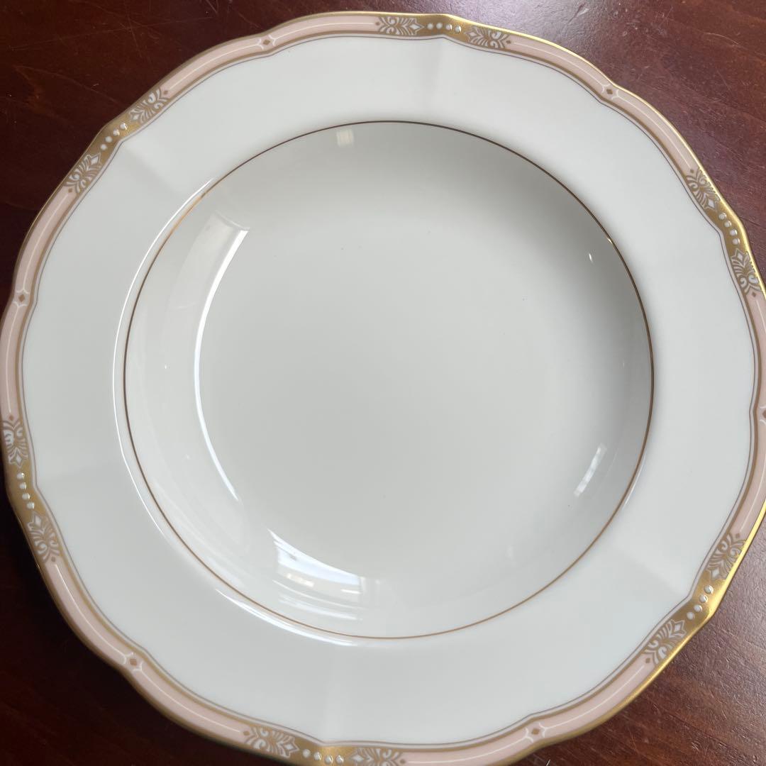 【新品未使用】MIKASA BONE CHINA スープ皿5枚セット　箱入り