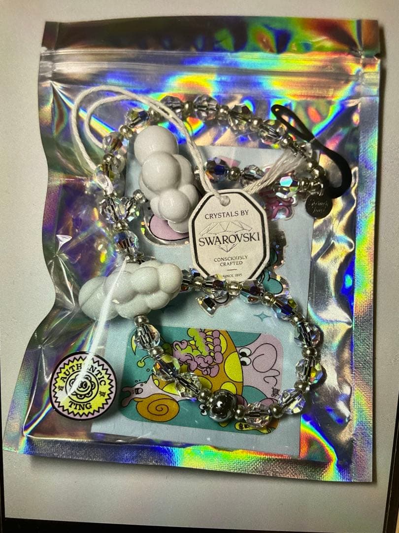 Sting ting ストリングティング　スマホストラップ　雲