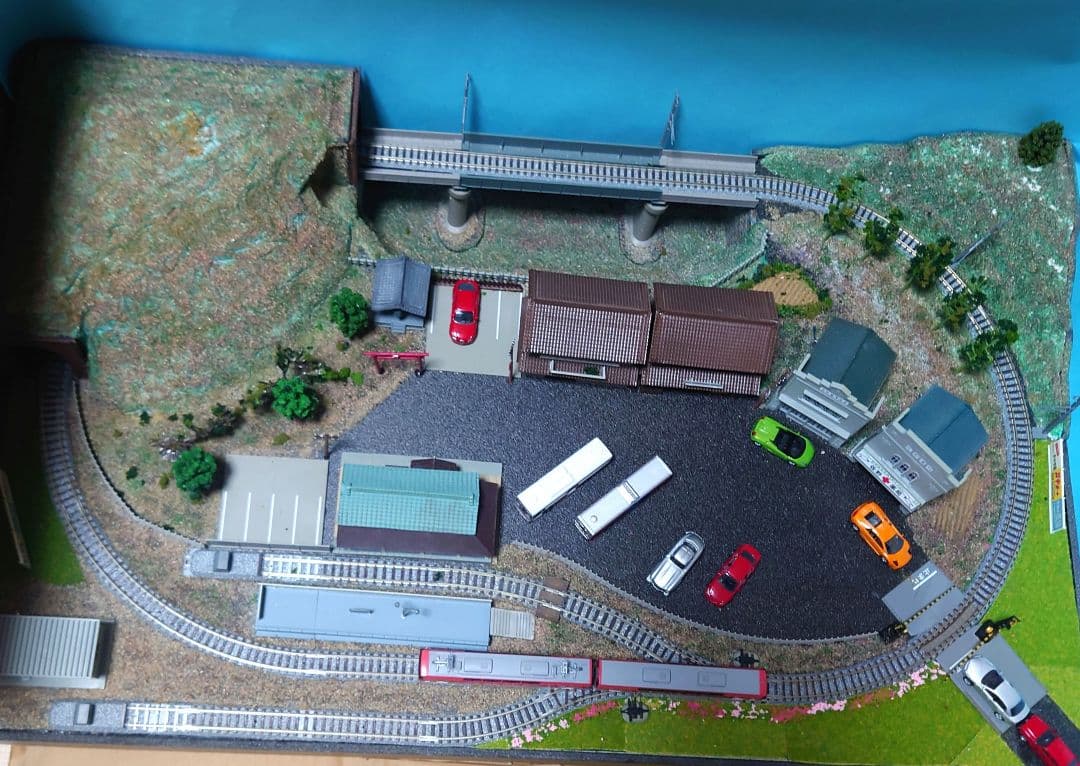 【動作品】鉄道模型ジオラマ完成品『Nゲージ』パワーバック付