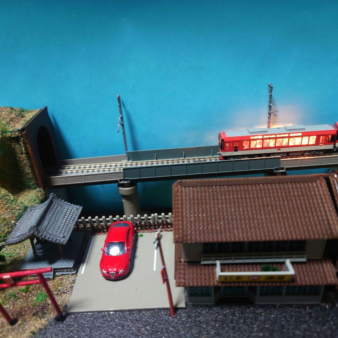 【動作品】鉄道模型ジオラマ完成品『Nゲージ』パワーバック付